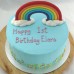 Rainbow - Upright Rainbow with Confetti Cake (D,V)